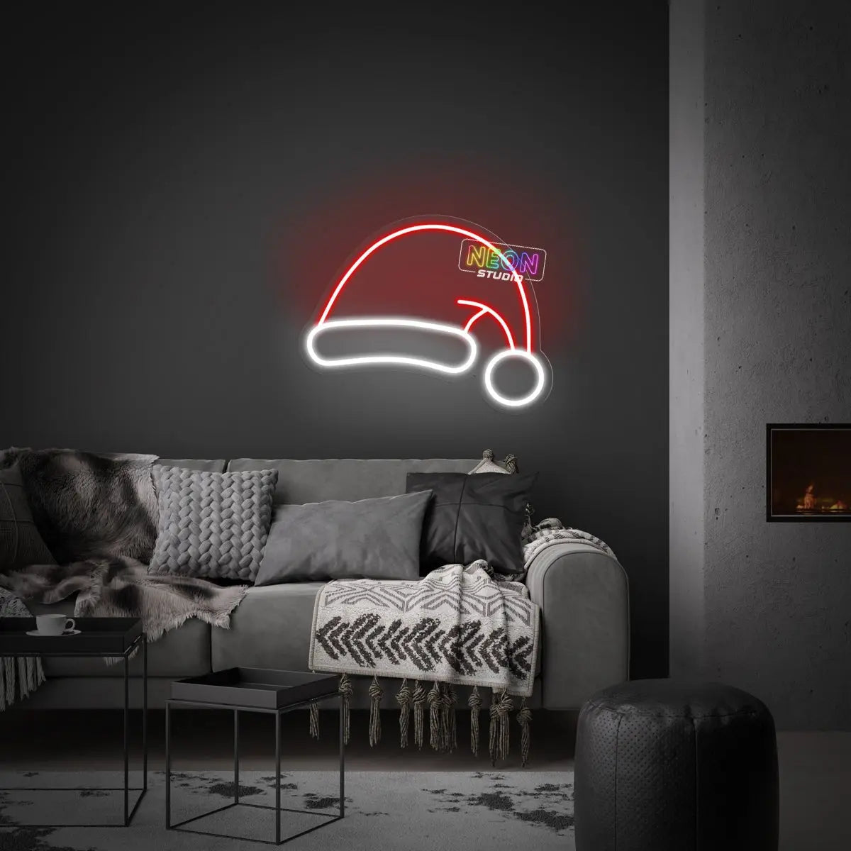 Chrismas Hat neon sign